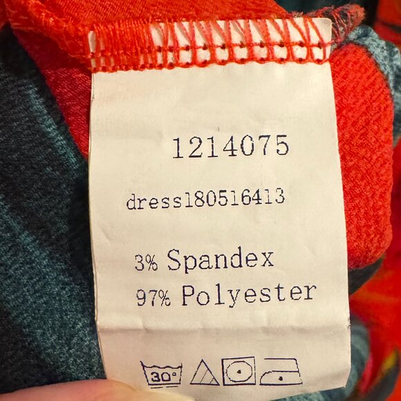 V-Neck Floral Chiffon Wrap Dress - Picture 6 of 6